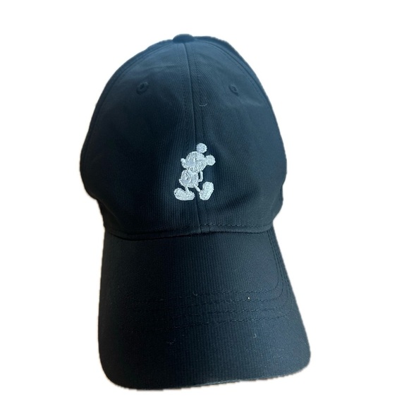 Nike X Mickey Mouse Black Adjustable Hat Cap Baseball Golf Disney Parks Dri Fit - Picture 1 of 4
